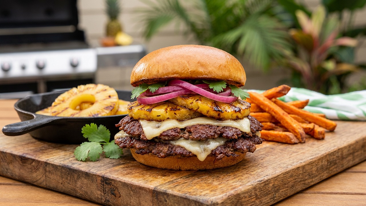 Hawaiian Style Smash Burger