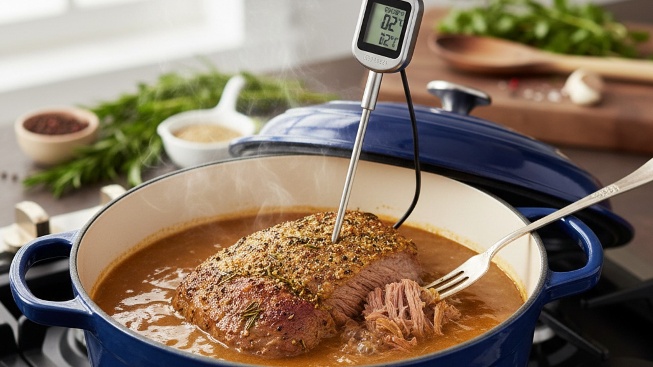 Braise slowly on the stovetop