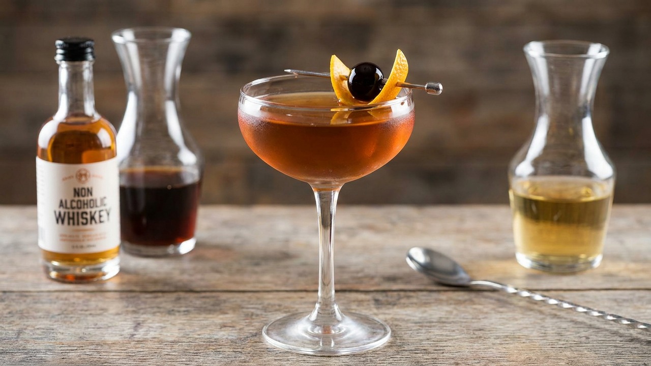 Non Alcoholic Manhattan