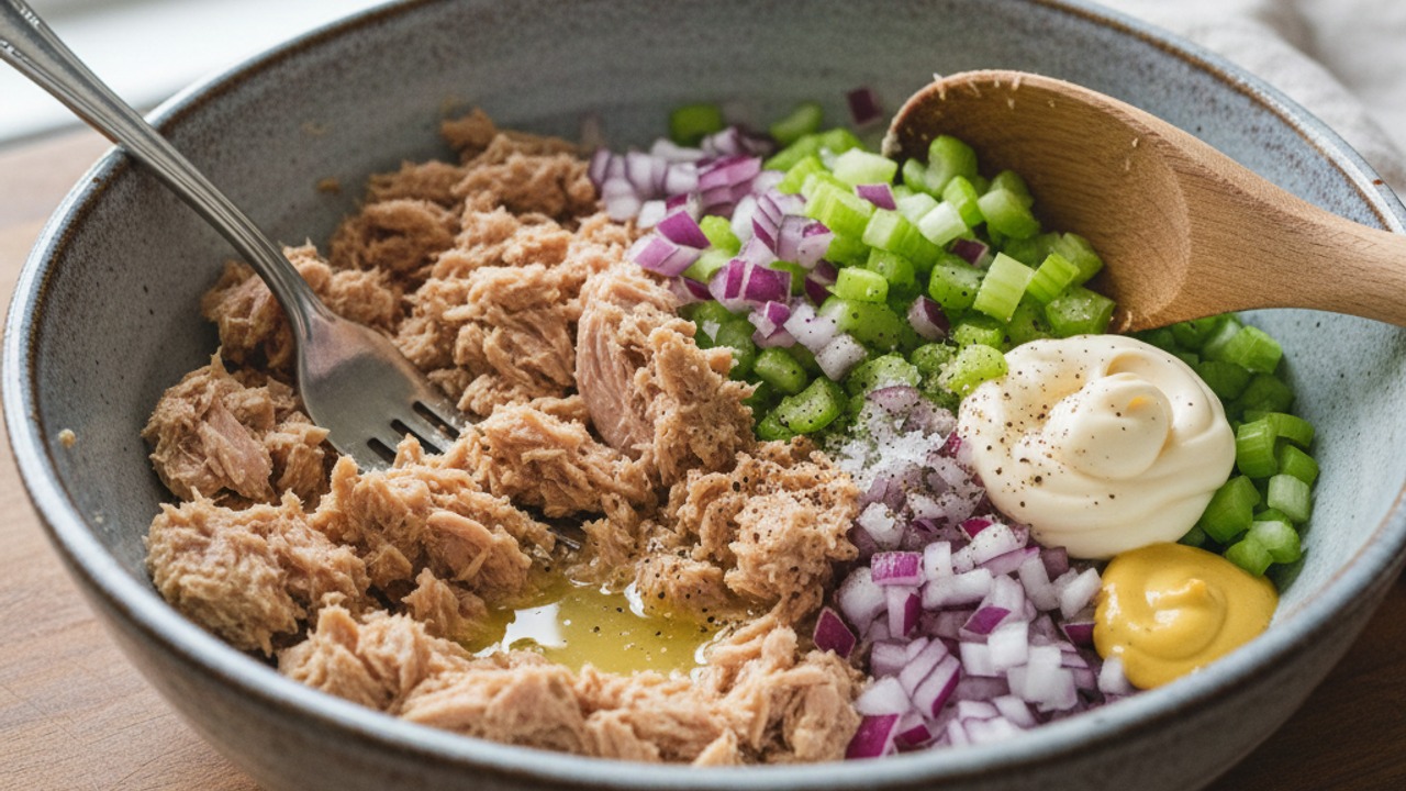 Make the tuna salad
