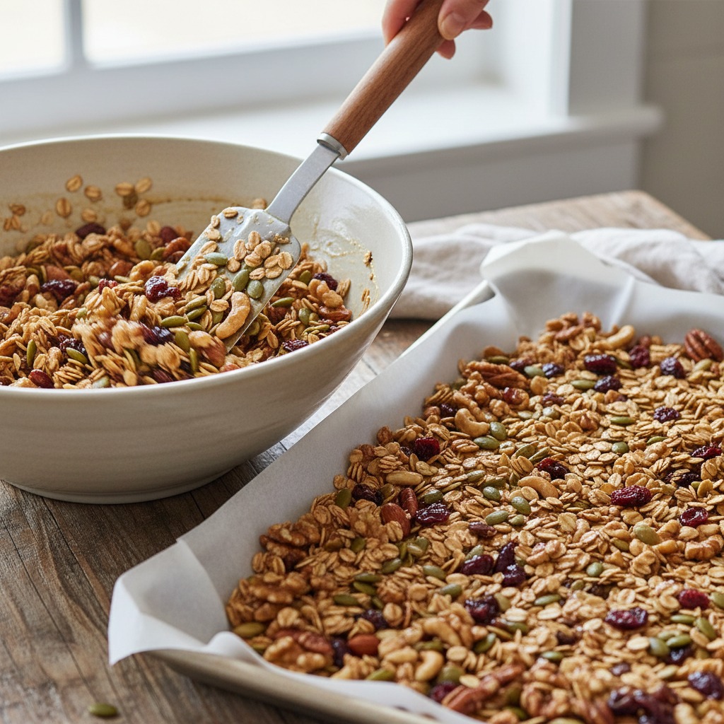 Toss, spread, and bake