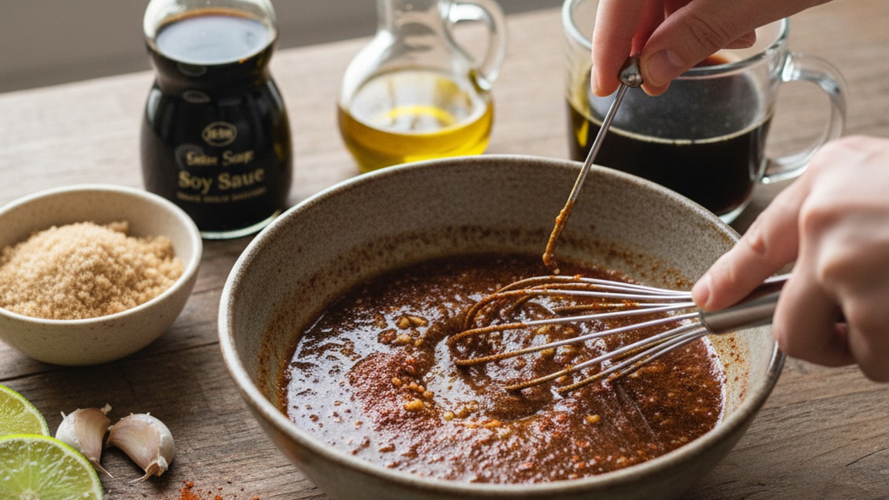Make the coffee-chile marinade