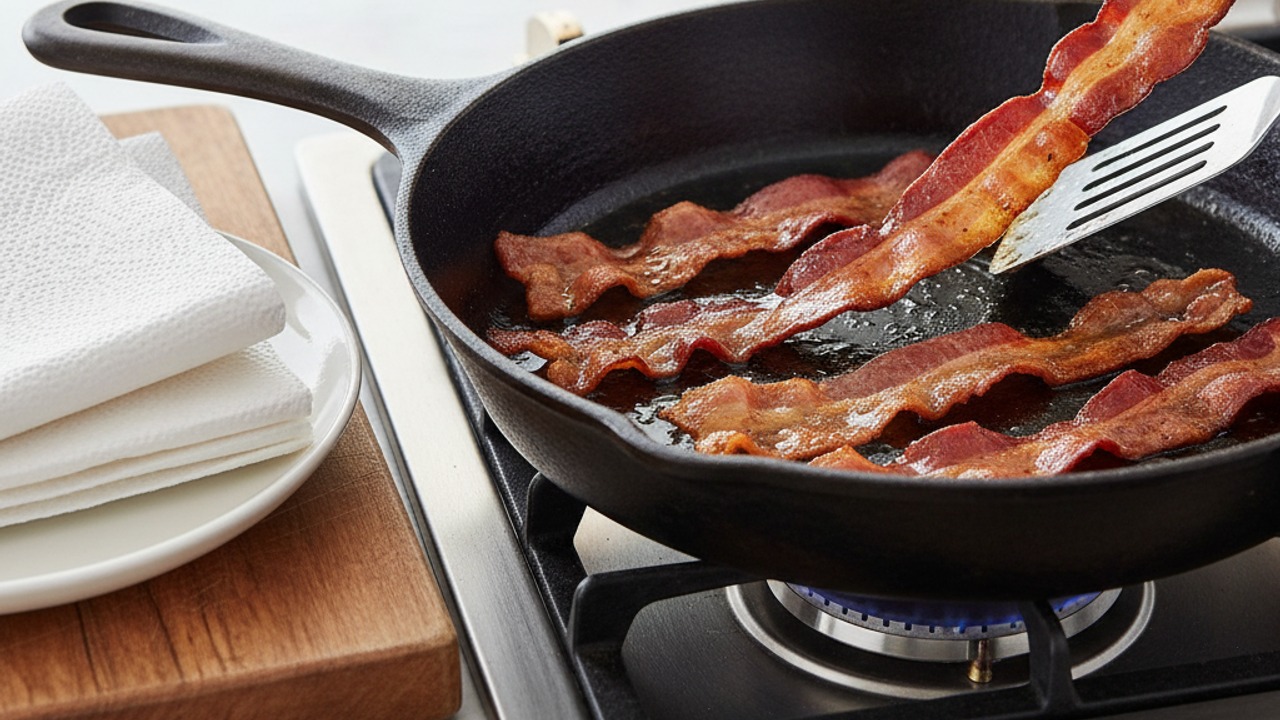 Crisp the bacon