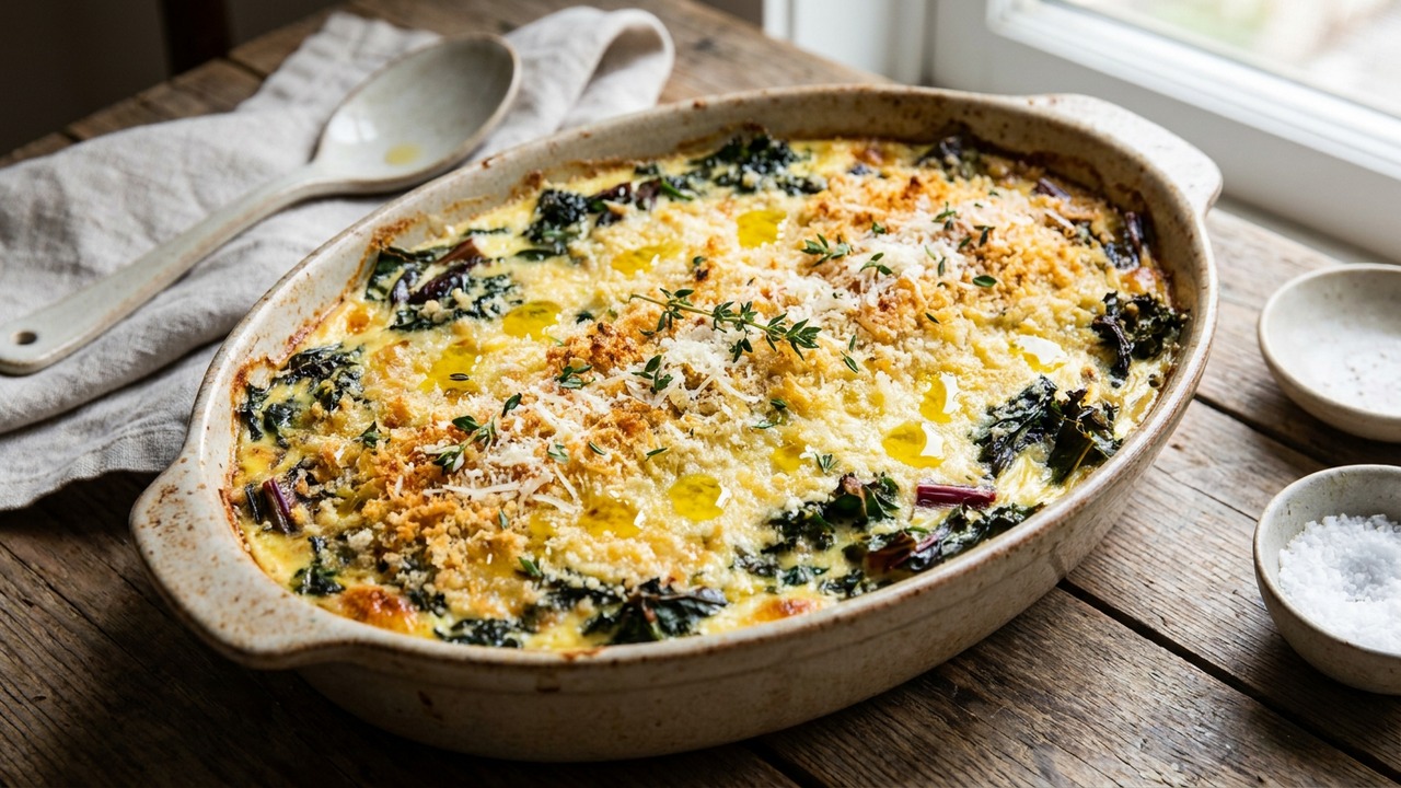 Bitter Greens Gratin