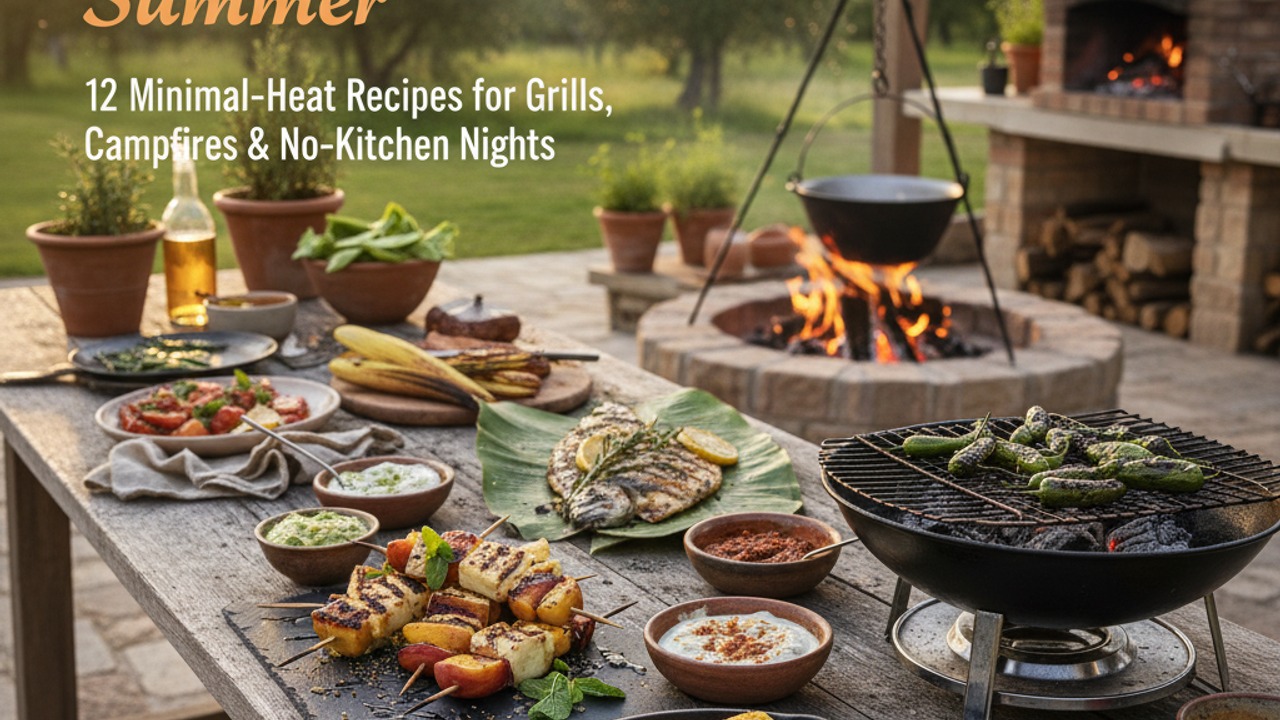 Heatwave‑Proof Summer: 12 Minimal‑Heat Recipes for Grills, Campfires & No‑Kitchen Nights