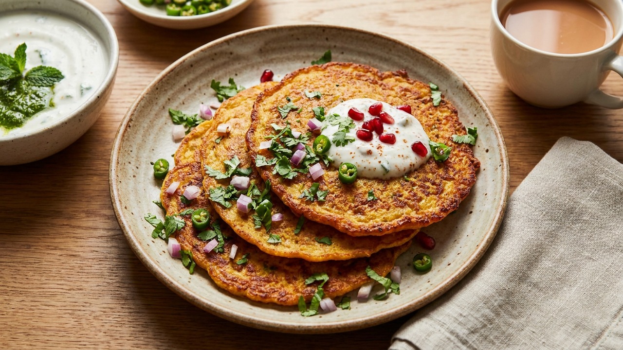 Besan Chilla Chickpea Pancakes