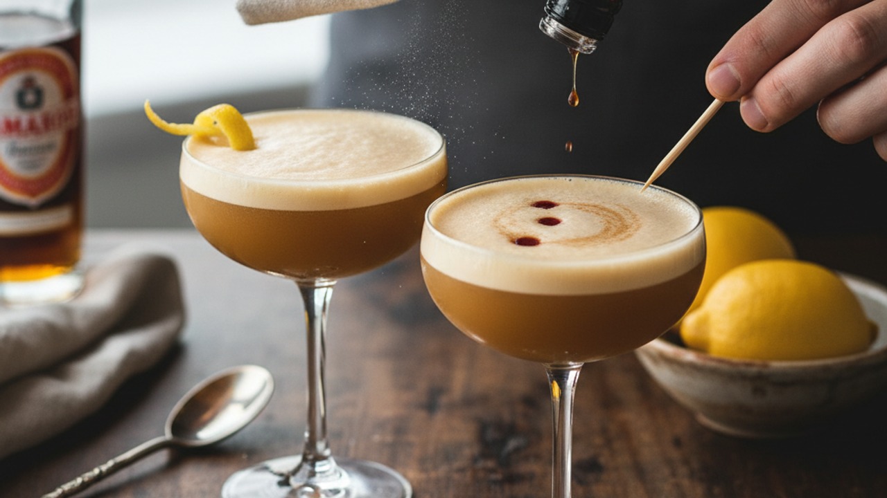 Garnish and finish with bitters
