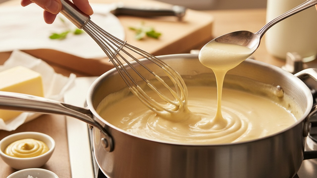 Make a smooth béchamel base