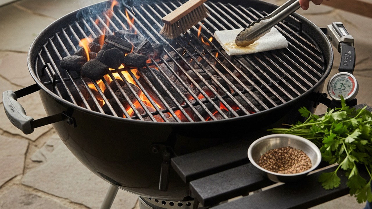 Prepare the grill for two-zone cooking