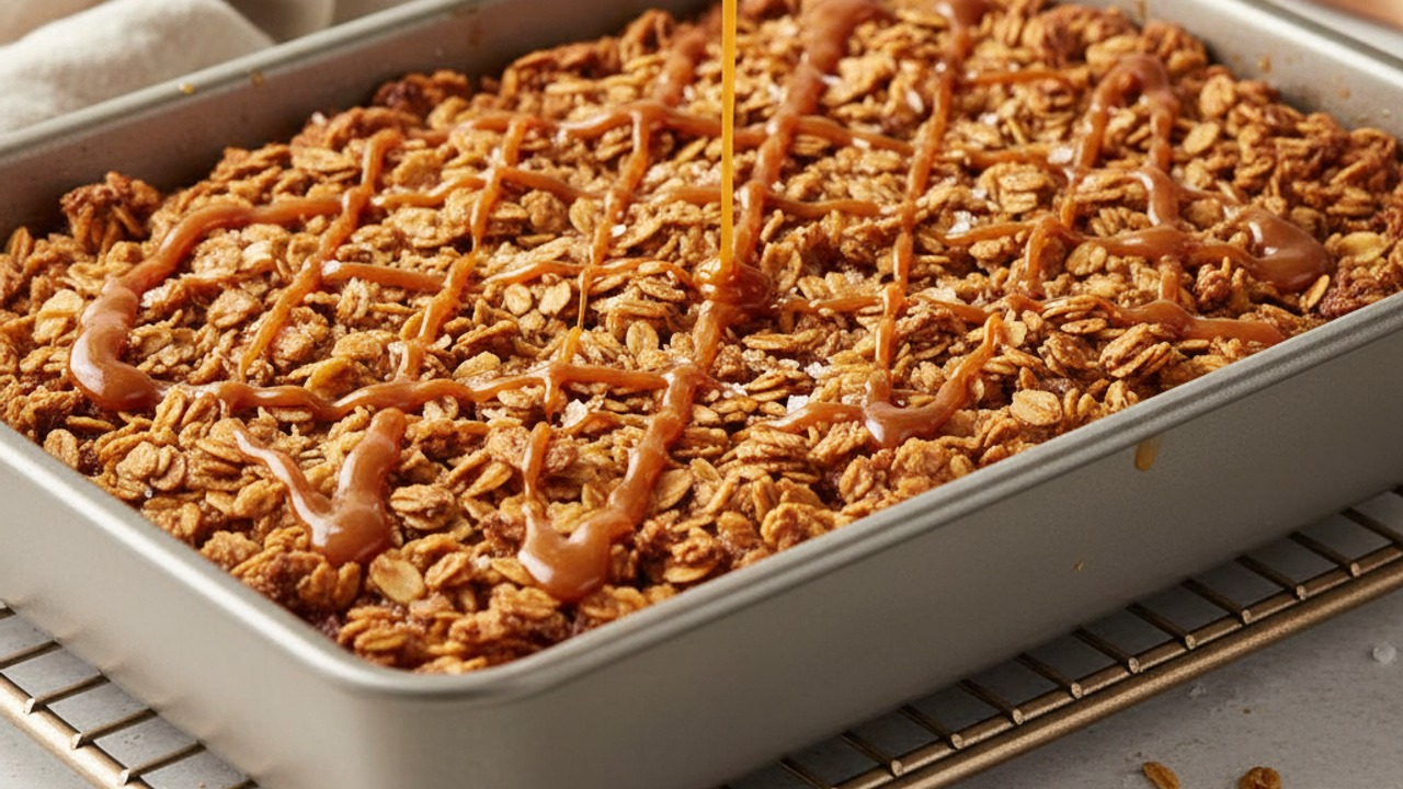 Drizzle with salted caramel