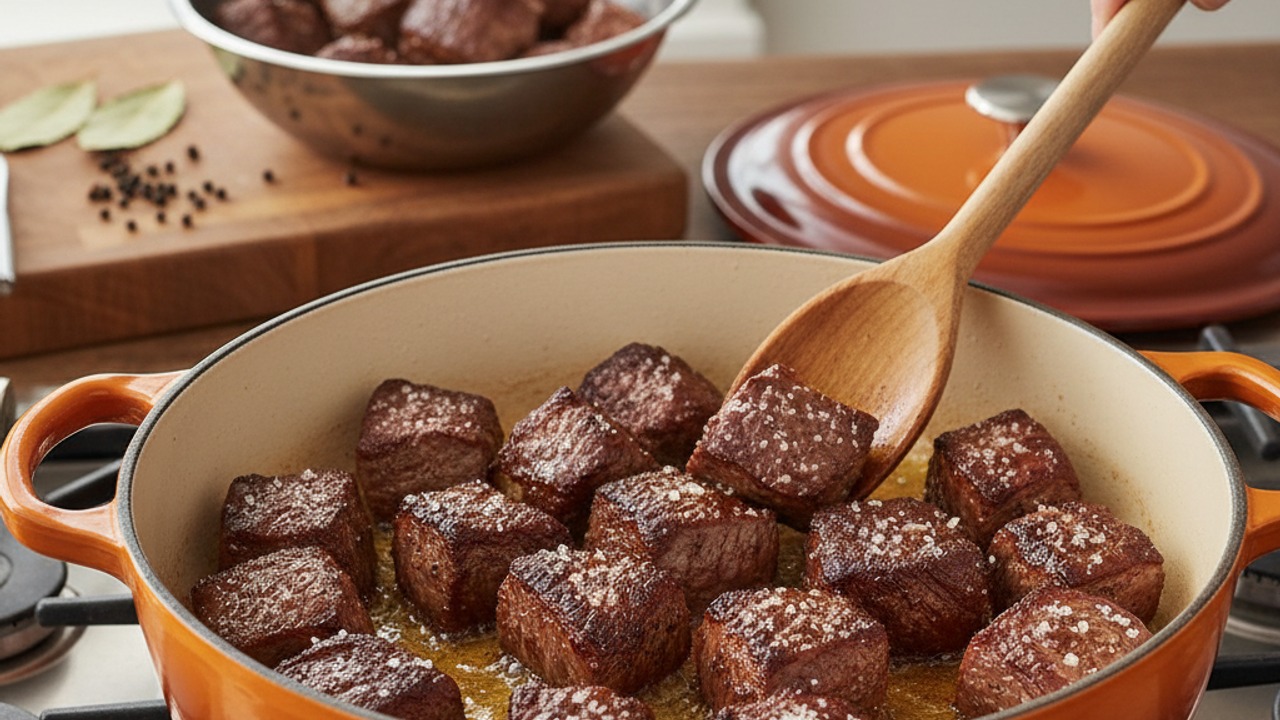 Brown the beef