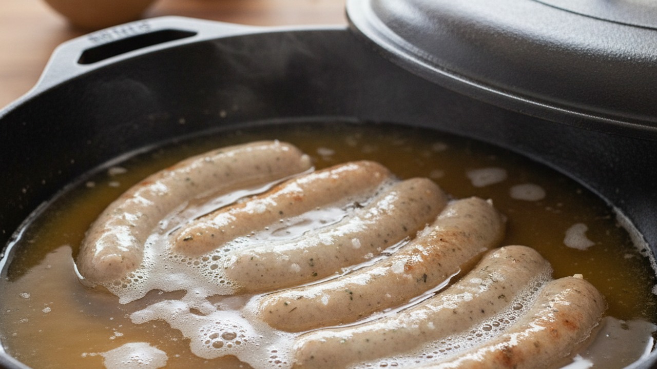 Beer-braise the brats