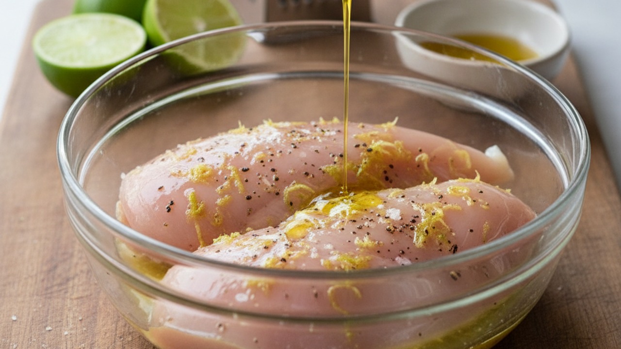 Marinate the chicken