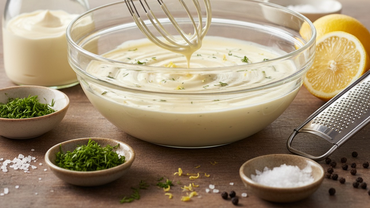 Make the lemon-dill remoulade