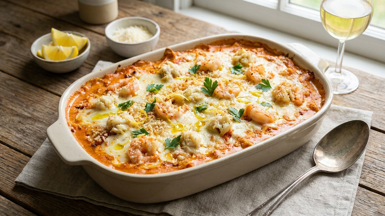 Seafood Baked Pasta
