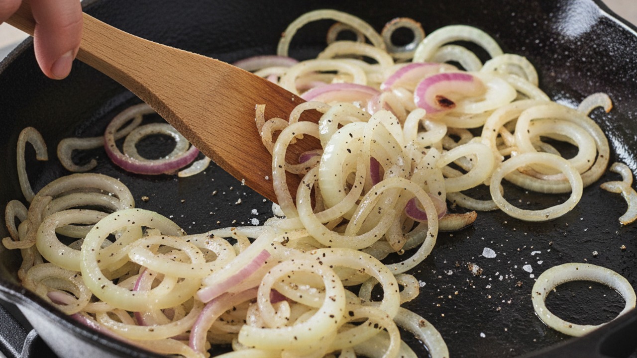 Soften the onion