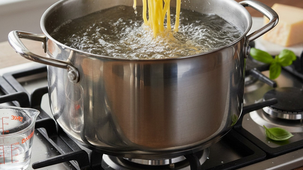 Cook the tagliatelle