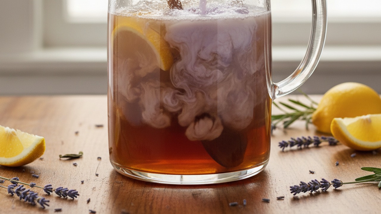 Mix tea and lemonade