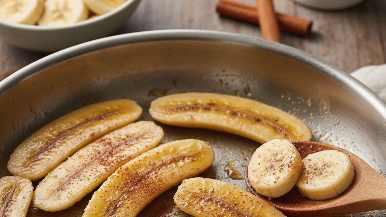 Cook the bananas