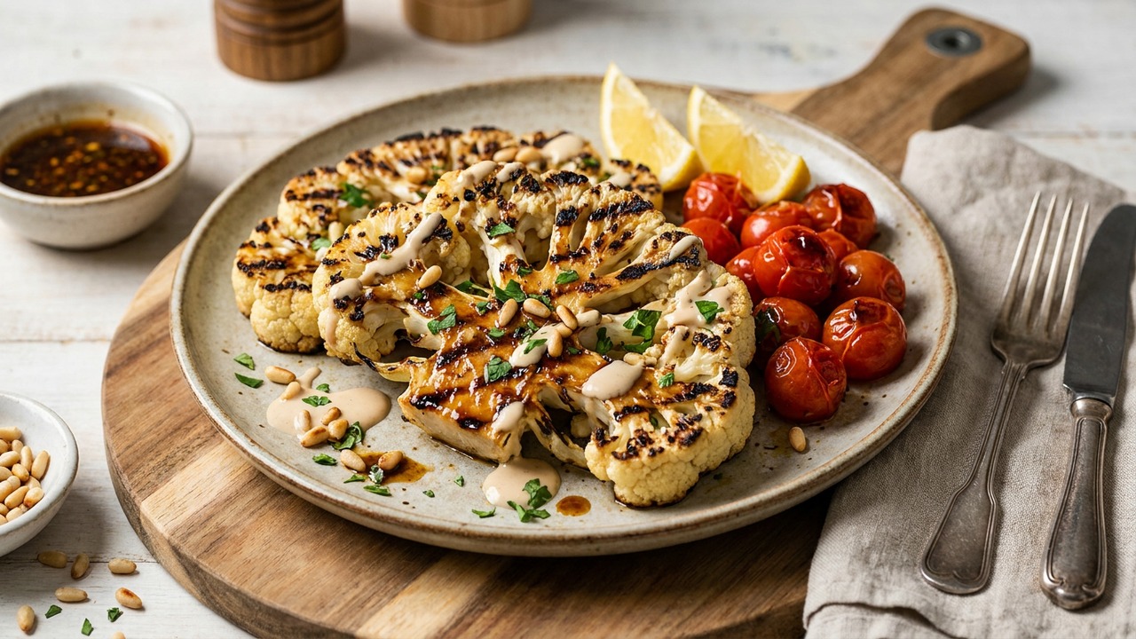Grilled Cauliflower Steaks