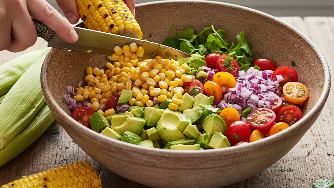 Cut kernels and prep produce
