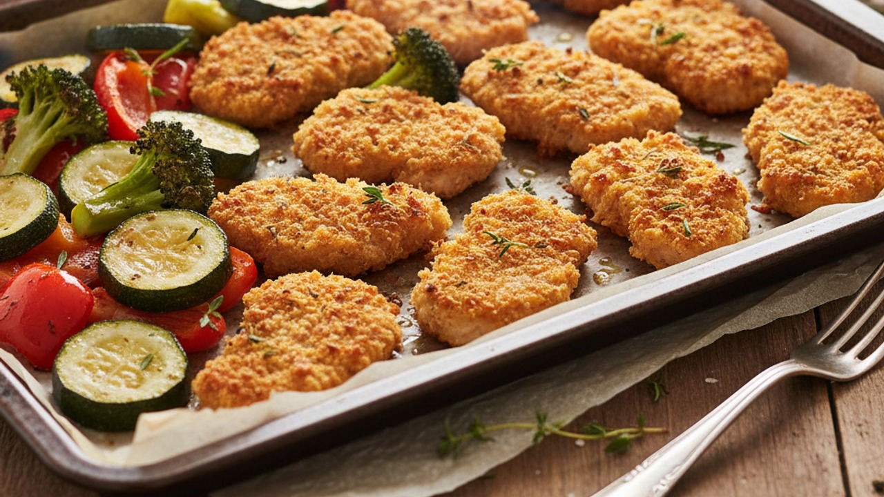 Bake until golden and vegetables are tender