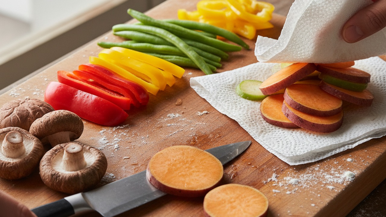 Prep the vegetables