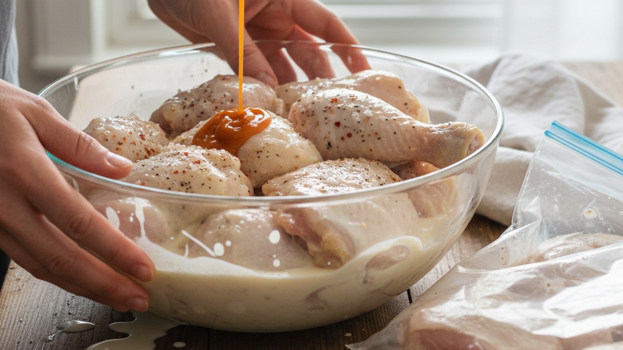 Marinate the chicken