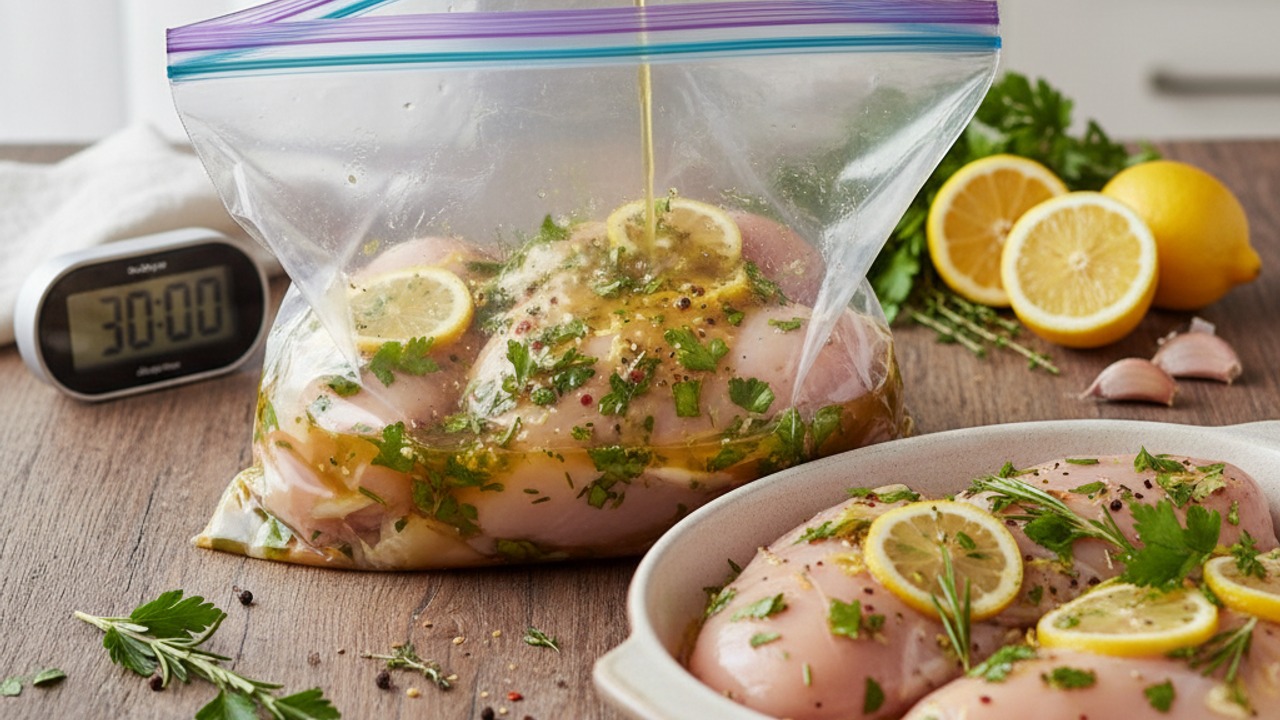 Marinate the chicken