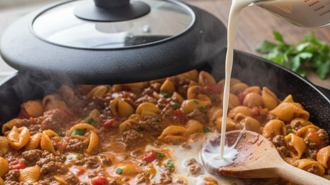 Simmer until pasta is tender