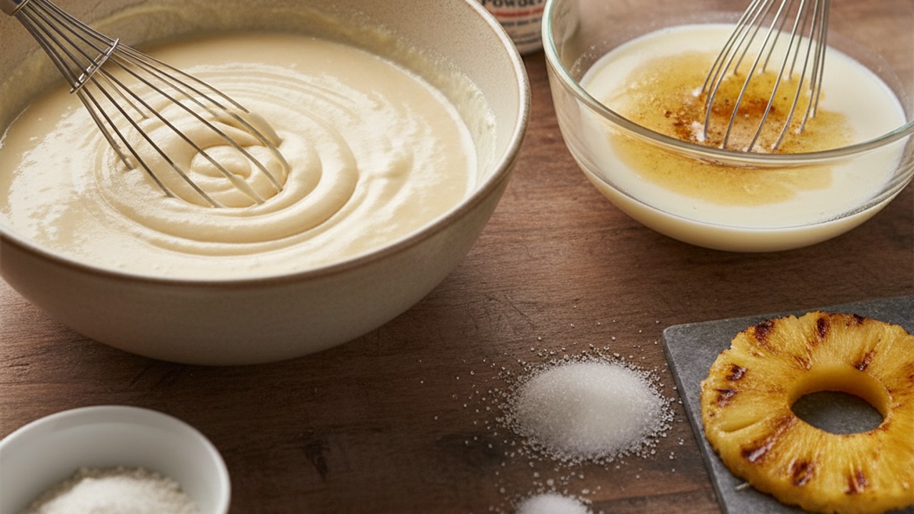Prepare the cake batter