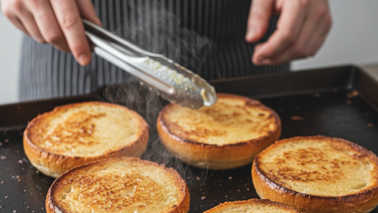 Toast the buns