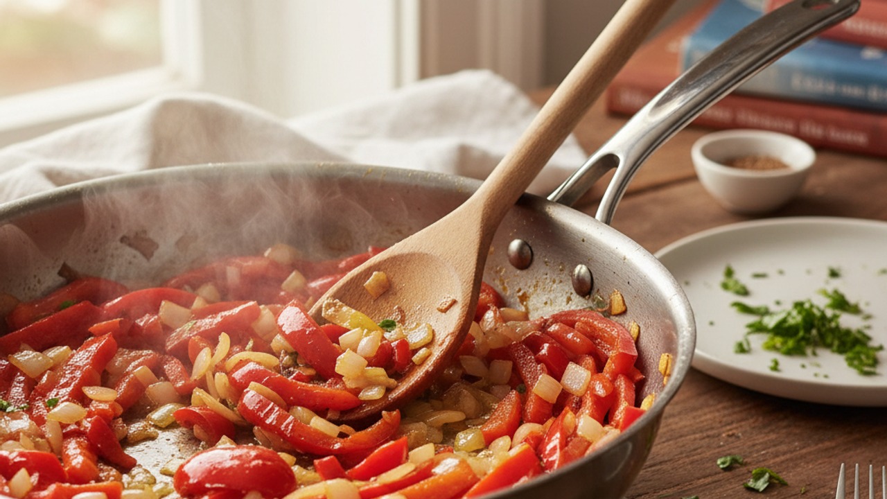 Sauté onion and pepper