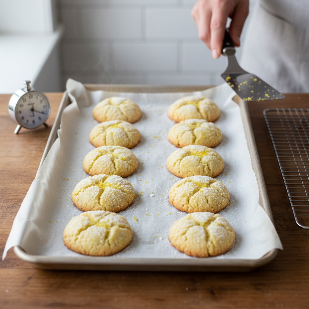 Bake until edges are set