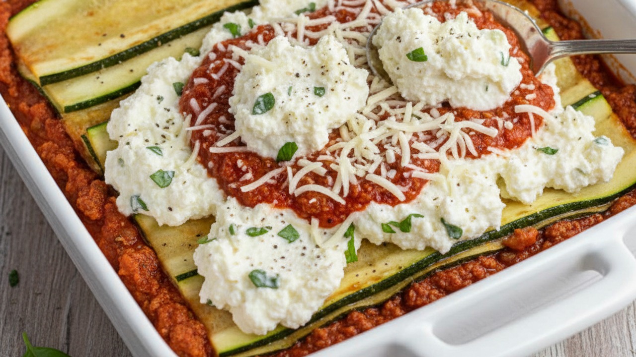 Assemble the lasagna