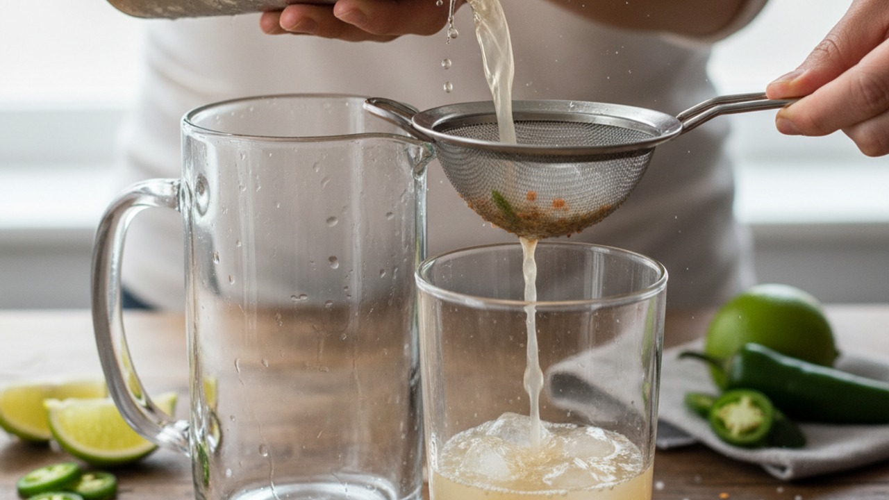 Add spirits and shake
