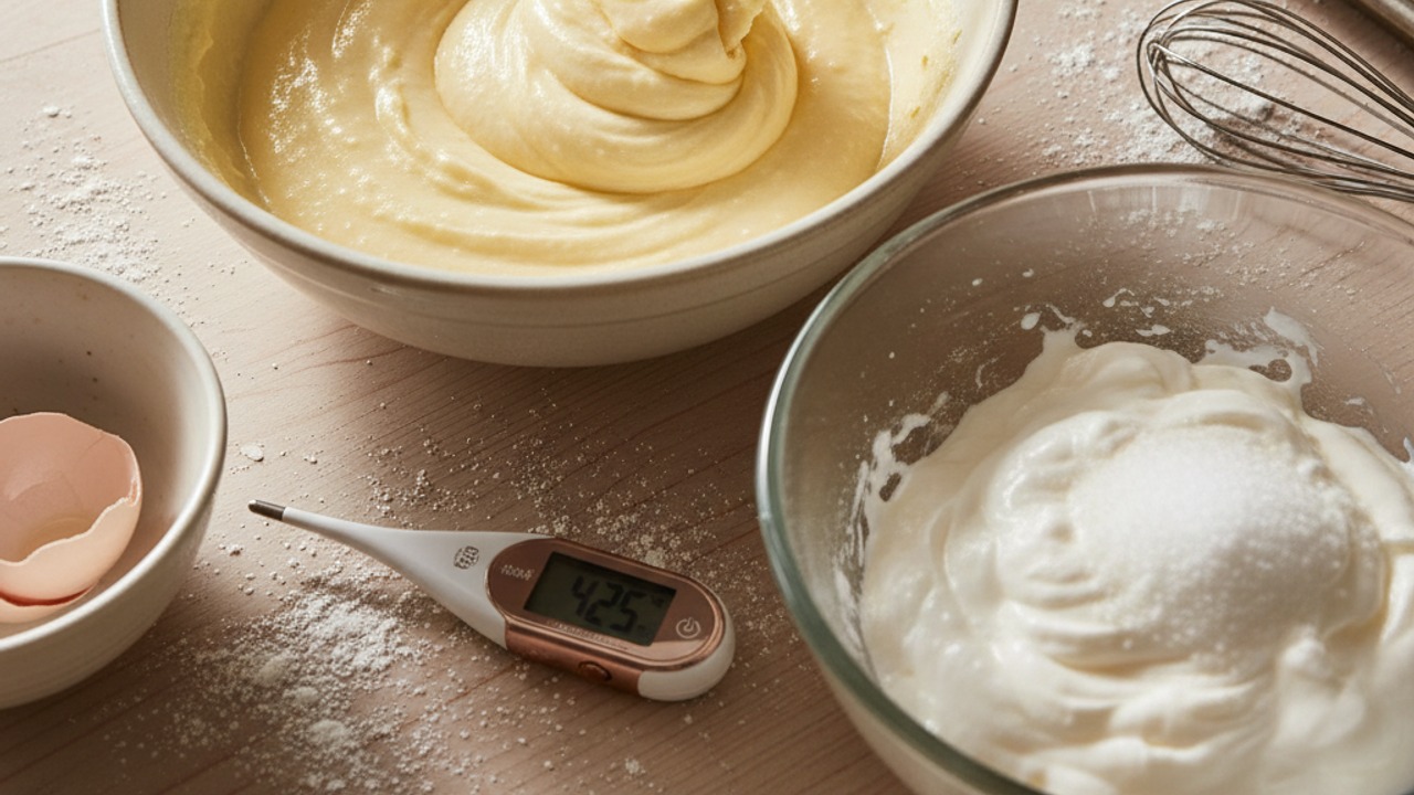 Bake the joconde-style almond sponge