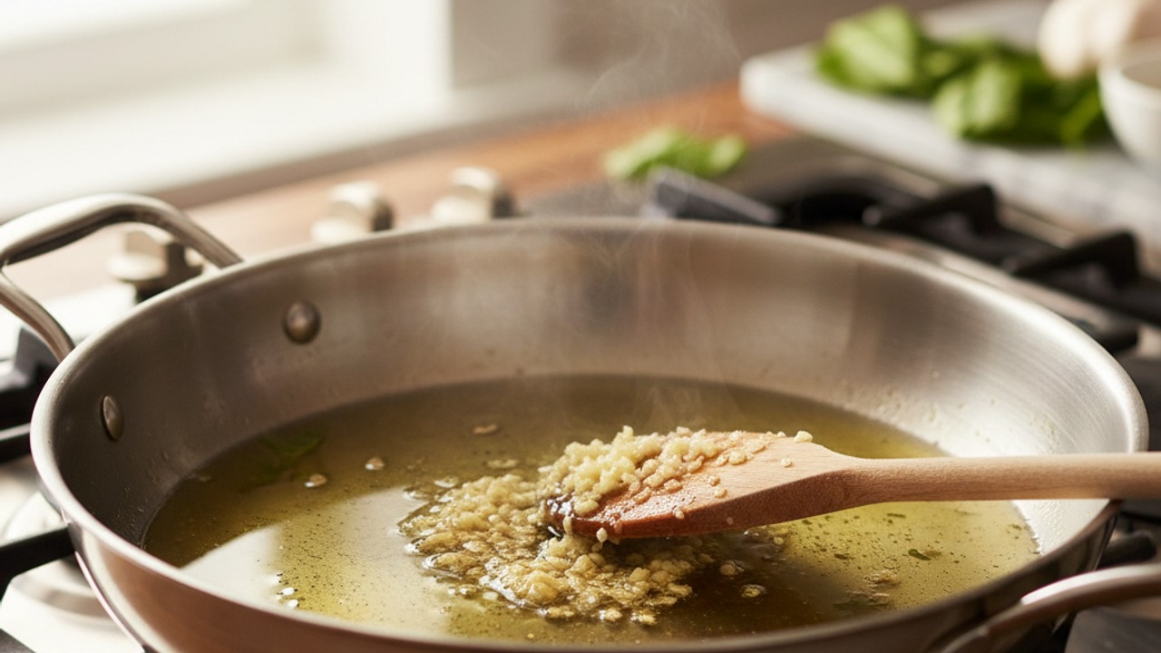 Sauté garlic