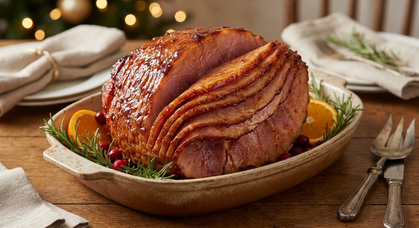 Brown Sugar Maple Glazed Ham