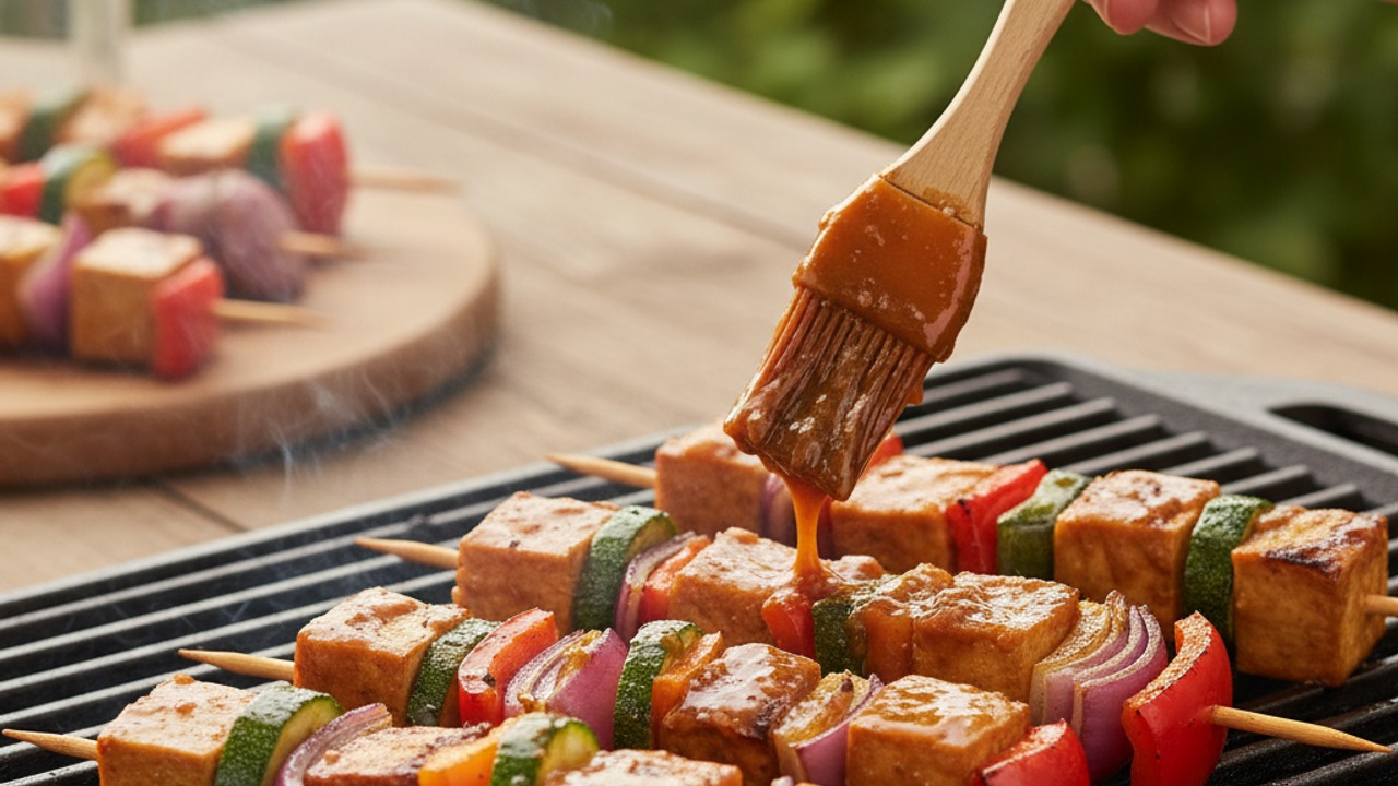 Grill and baste until charred