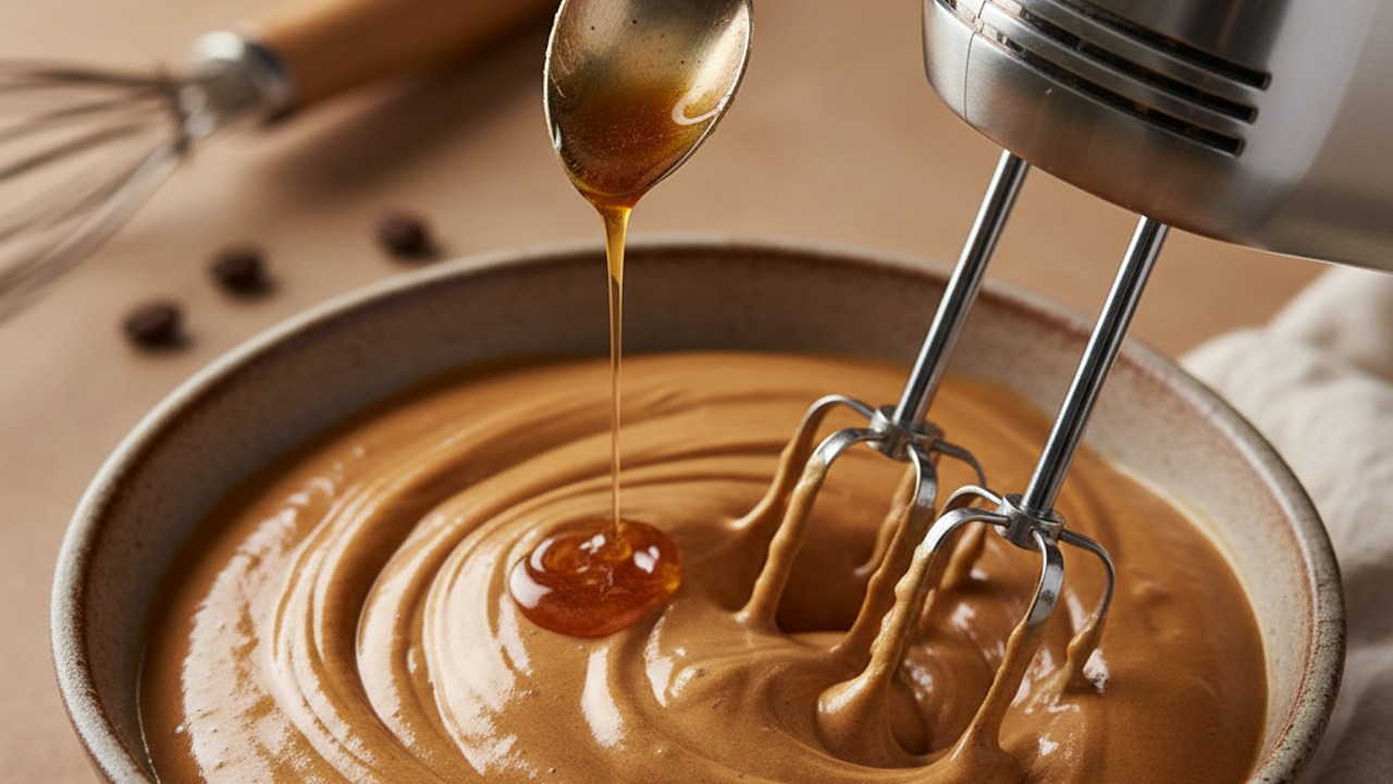 Whip the espresso foam