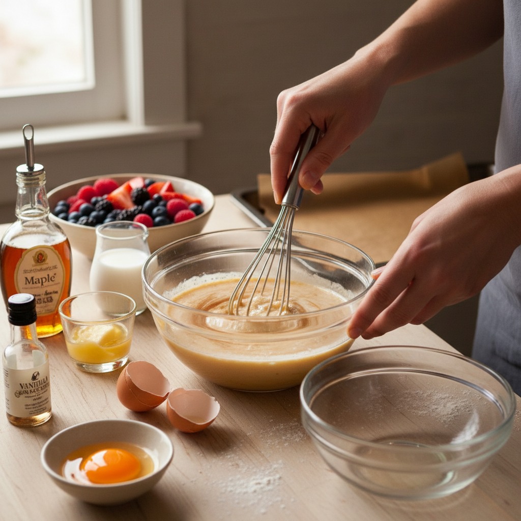 Whisk wet ingredients