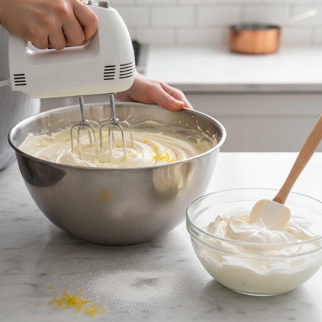 Whip the mascarpone cream