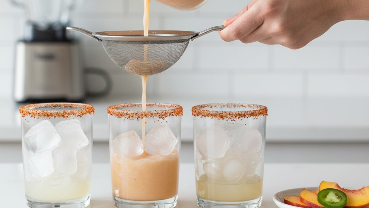 Strain, serve, and garnish