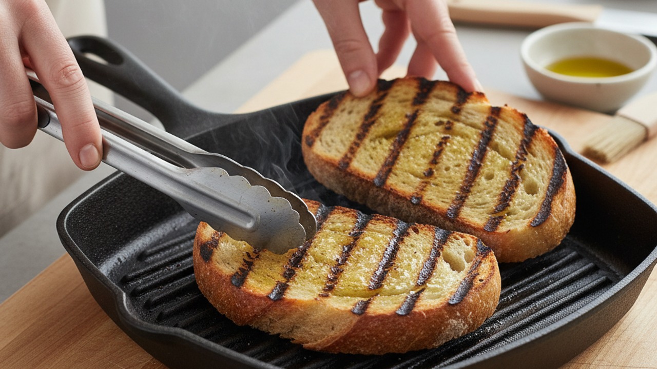 Char the sourdough