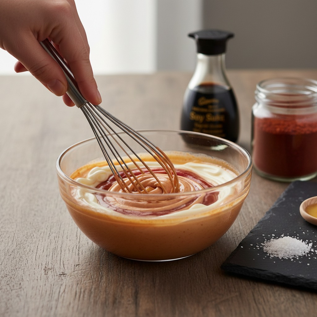 Make the gochugaru dipping sauce