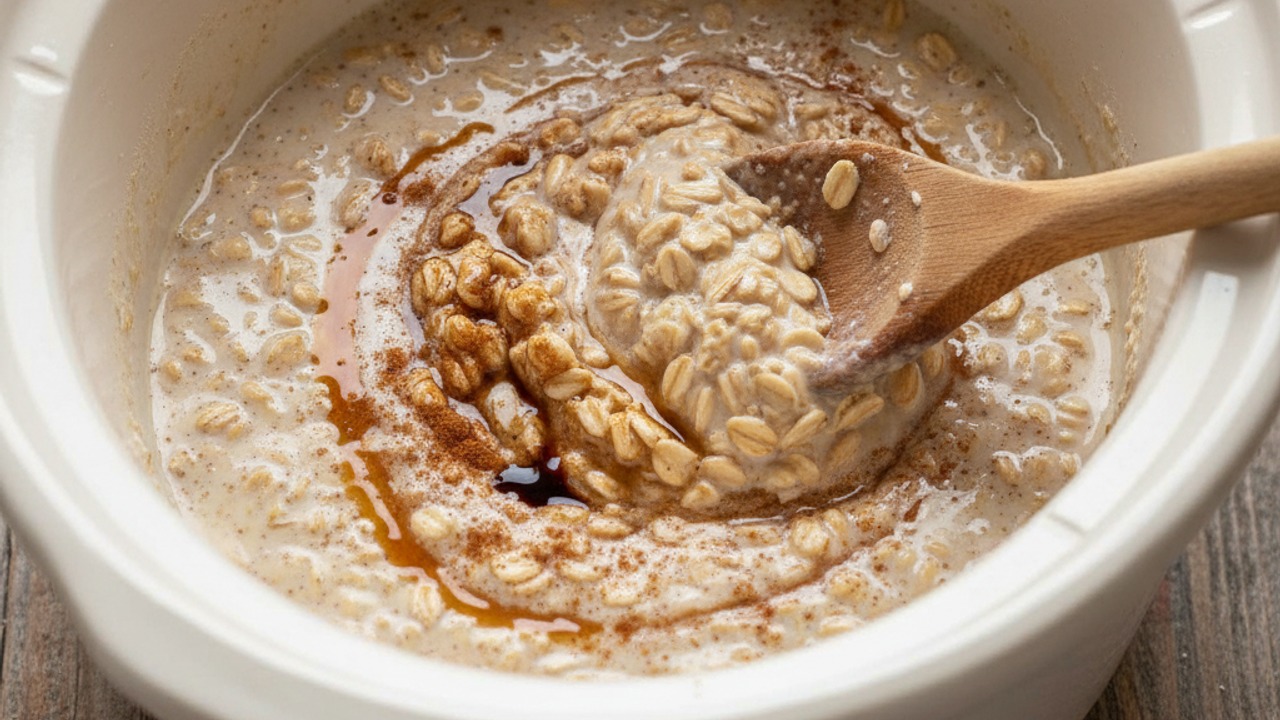 Combine base ingredients in slow cooker