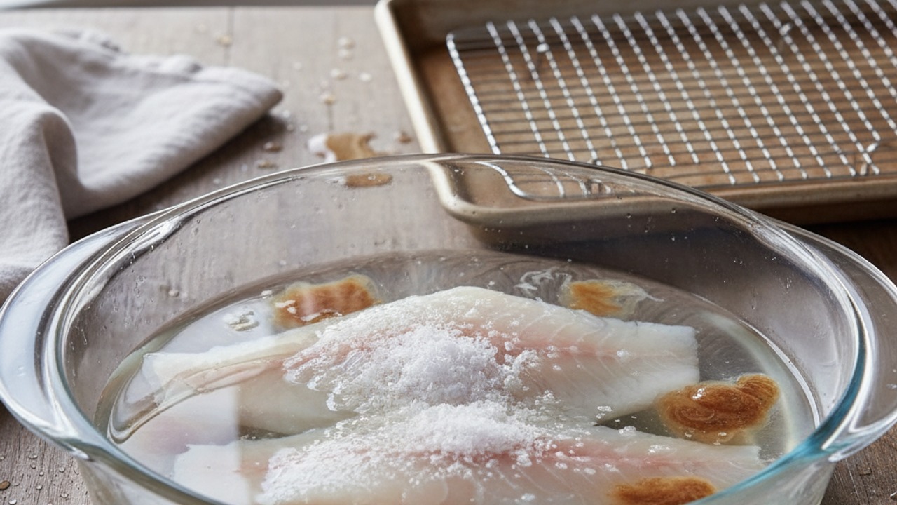 Brine and dry the haddock