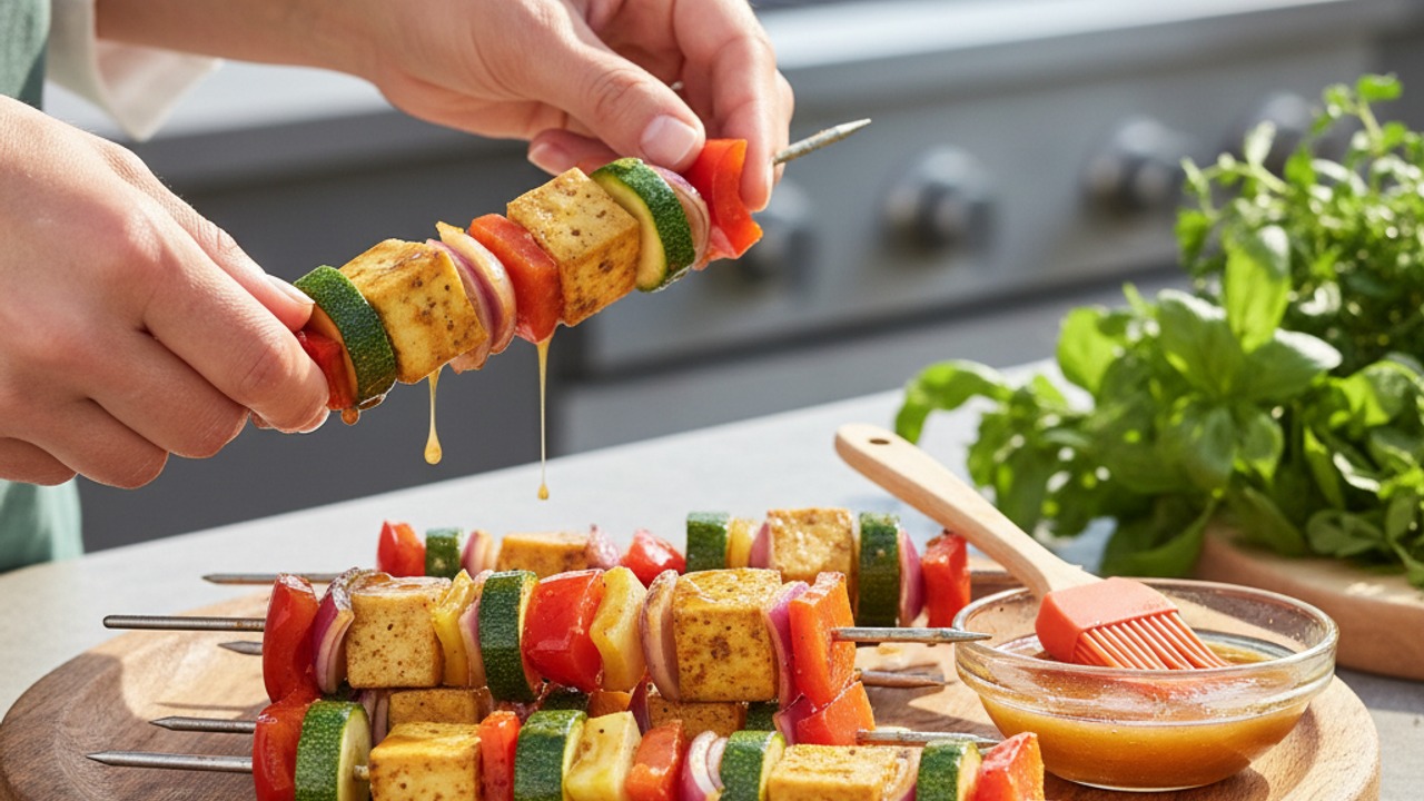 Assemble the skewers
