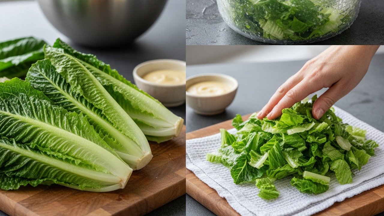 Prep the romaine
